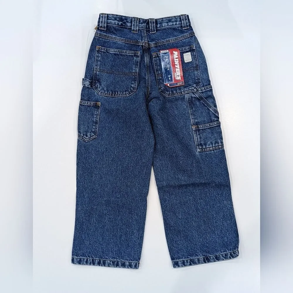 Old Navy NWT NOS Deadstock Vintage Y2k Painters Carpenter Jeans Boys Size 7